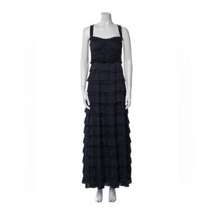 Ulla Johnson Tiered Navy Maxi Dress